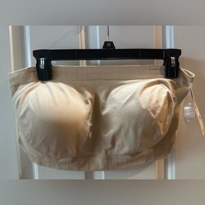 NEW w/ TAGS TRUEKIND STRAPLESS Seamless Tan Bandeau Bra Sz XXL